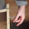 Furniture assembly, wood screwedÂ  manually using allen ke